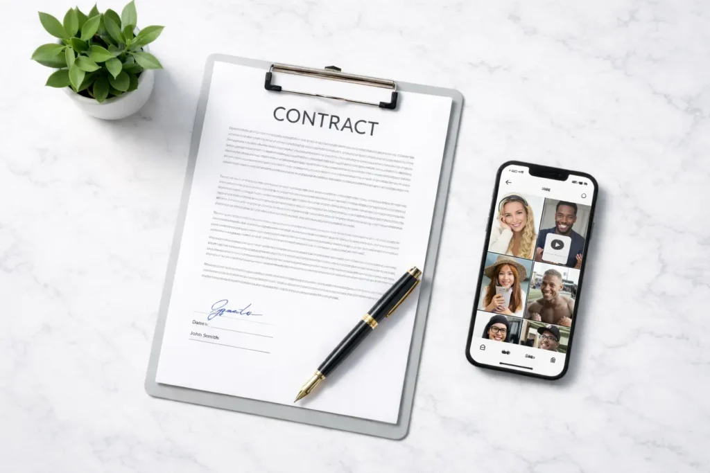 Guide des Contrats d'Agence d'Influenceurs